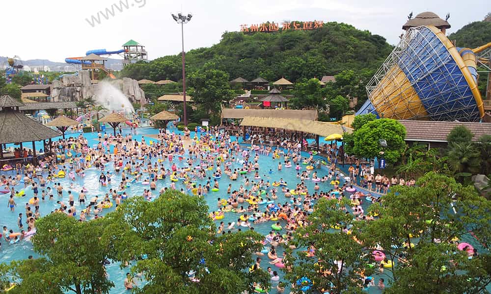 江苏苏州乐园水上世界造浪池 江苏苏州乐园水上世界造浪池